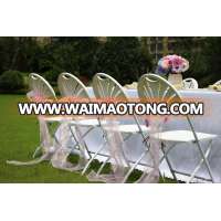 Hot Sale Cheap Plastic Used Folding Chairs Wholesale Price for Wedding Rentals