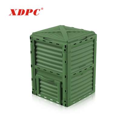 Outdoor garden 300L plastic worm compost bin tumbler